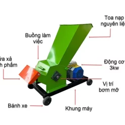 Máy băm cỏ 6TA SP